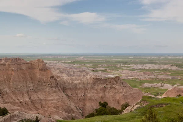 Formacje górskie Badlands National Park — Zdjęcie stockowe