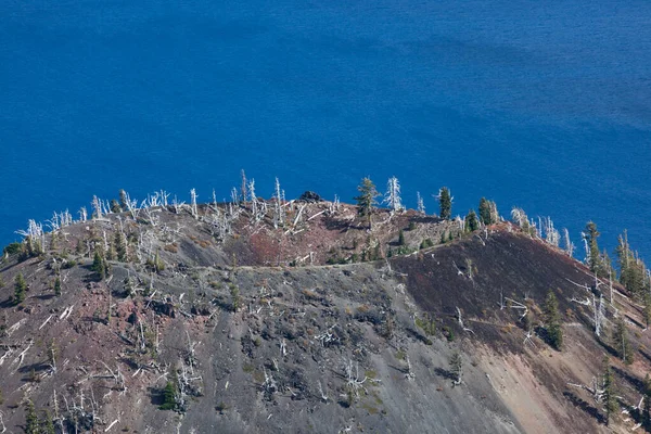 Topo Ilha Feiticeiro Com Uma Trilha Que Leva Até Cratera — Fotografia de Stock