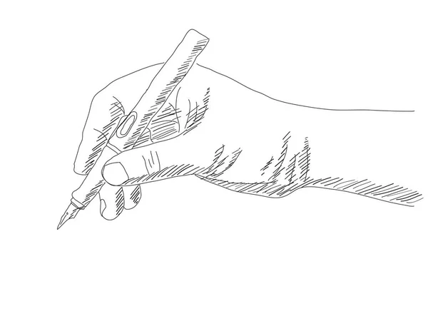 Doodle Hand Skriva Vektor Linje Skissade Upp Vektorillustration — Stock vektor