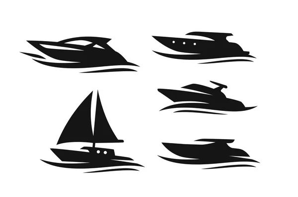 Barche e navi — Vettoriale Stock