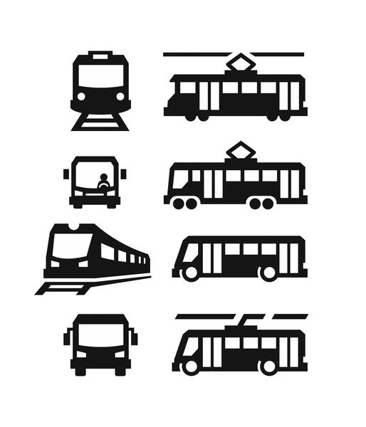 Símbolos de transporte sity — Vetor de Stock