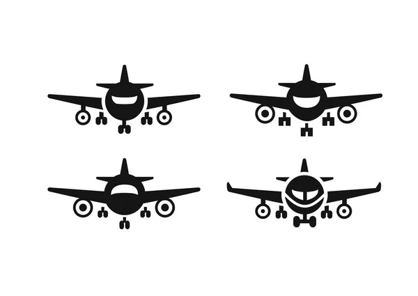Arrivée et départ avion — Image vectorielle