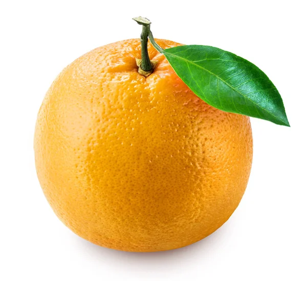 Frutto Arancio Isolato Sfondo Bianco — Foto Stock