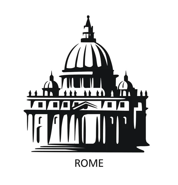 Rome Vaticaan icoon — Stockvector