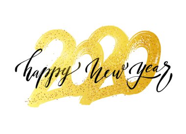 Altın stilde 2020 yeni yıl