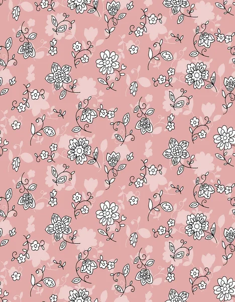 Classic Popular Flower Seamless Pattern Background Easy Making Seamless Pattern — Stock Photo, Image