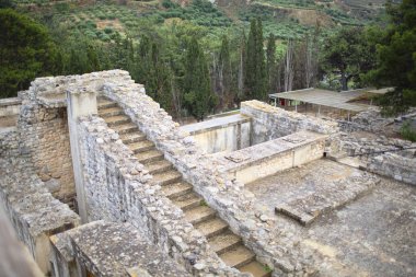 Girit'te Knossos Sarayı Kazısı görünümünü