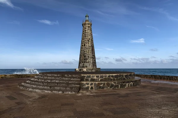 Lighthouse on the embankment of the city of Bahamar  of Tenerife — Stock Photo, Image