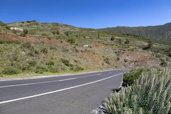 Route panoramique d'asphalte sur l'île de Tenerife — Photo