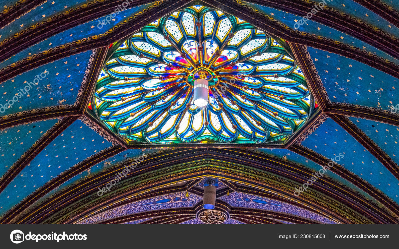 Skylight Ceiling Montreal Notre Dame Basilica Catholic Church Roof