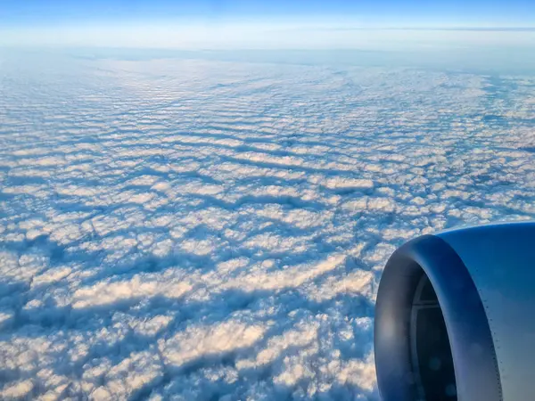 Clouds pattern seen from an airplane