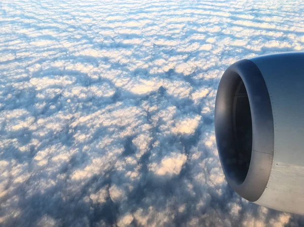 Clouds pattern seen from an airplane
