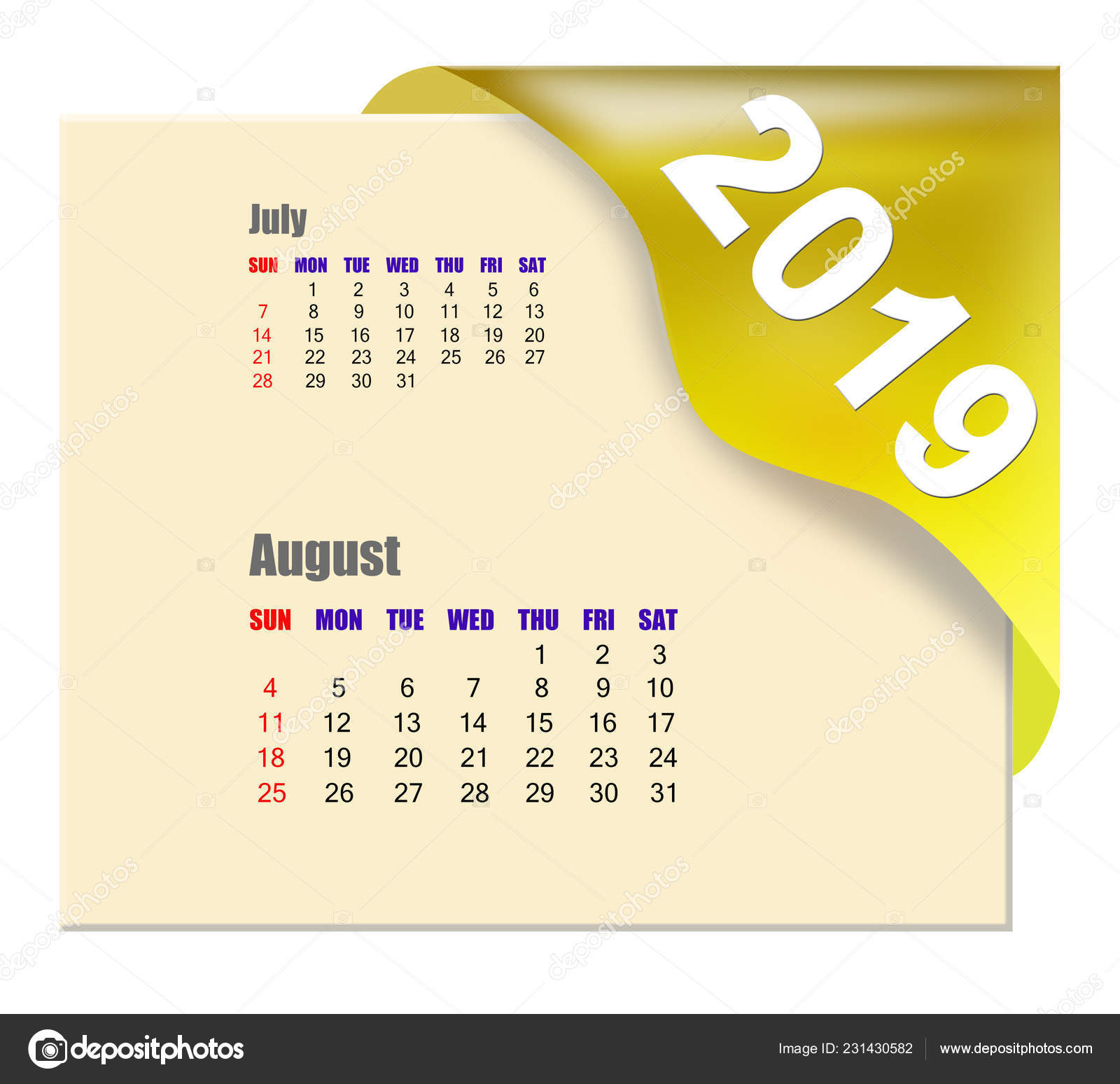 Abstract 2019 August Calendar Stock Photo © payphoto #231430582 Abstract 2019 August Calendar Stock Photo © payphoto #231430582