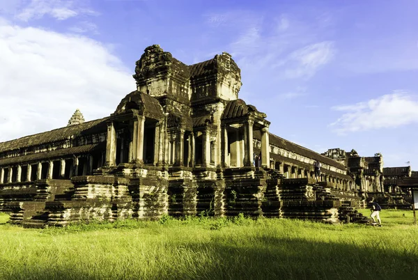 Angkor Wat Temple Building Sunny Day — Stock Photo, Image