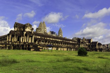 Kamboçya'daki antik Angkor Wat harabe yer