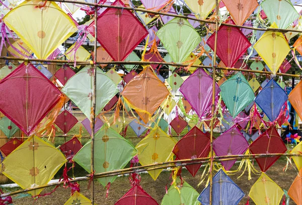 Traditional Thai Colorful Kite Outdoor Sunny Day — Stock Photo, Image