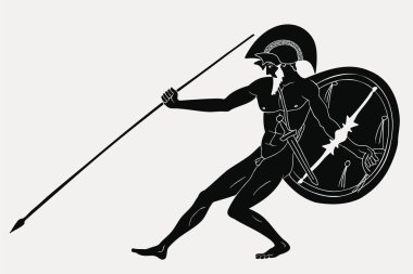 Antik Yunan savaşçı.