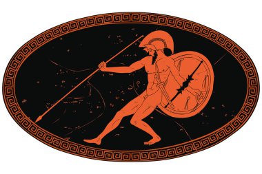 Antik Yunan savaşçı.