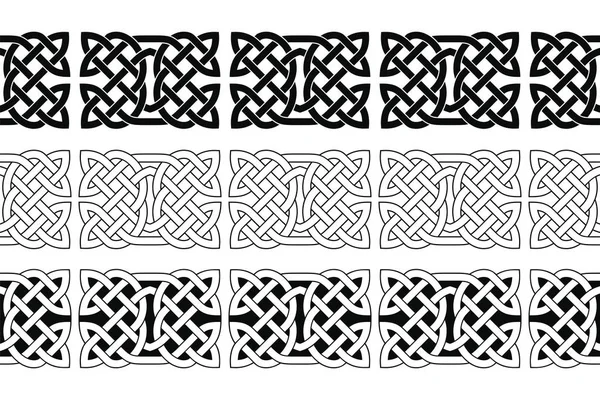 Naadloze Keltische nationale sieraad. — Stockvector