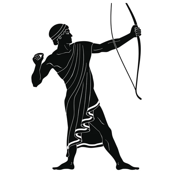 Ancient Greek warrior. — Stock Vector