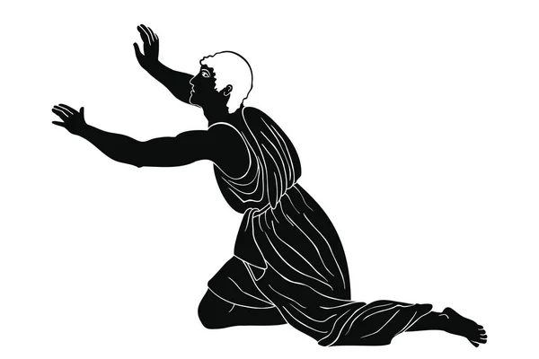 Homme grec ancien . — Image vectorielle
