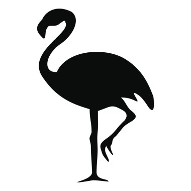 bir flamingo silüeti.