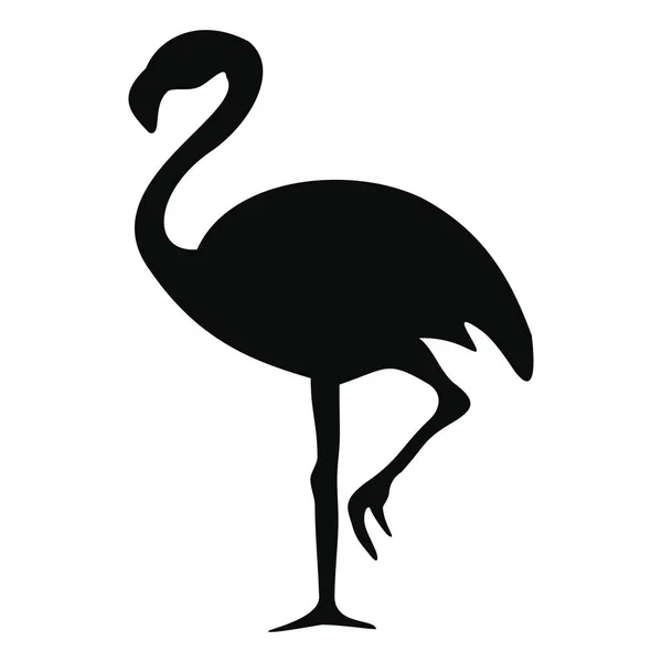 Silhouette eines Flamingos. — Stockvektor