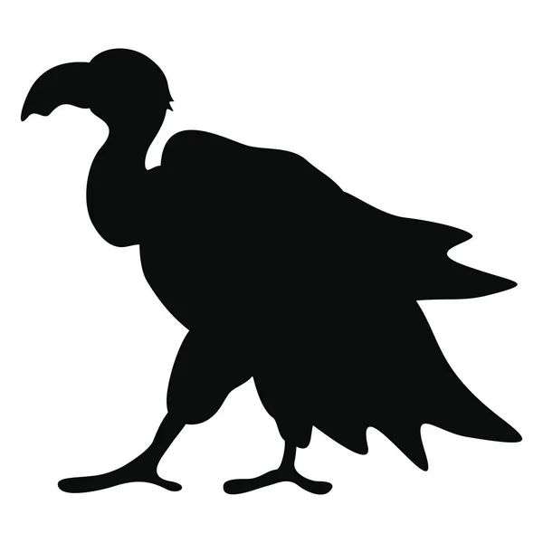 A silhueta de pássaros abutre . — Vetor de Stock