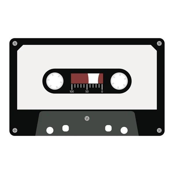 Vector audio cassette. — Stock Vector