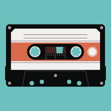 vektör ses kaseti.