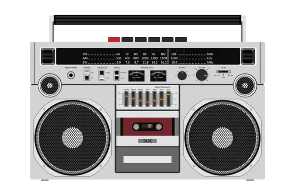 Vector tape recorder. — Stock Vector