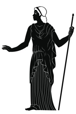 Antik Yunan kadını.