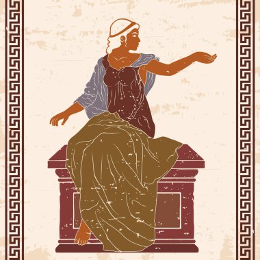 Antik Yunan kadını.