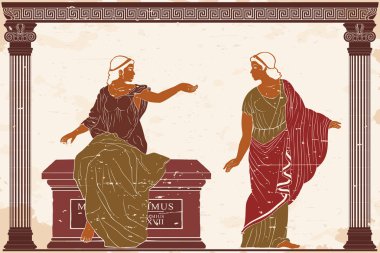 Antik Yunan kadını.