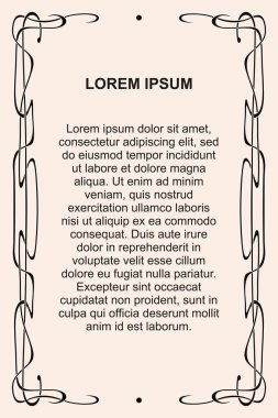 Vektör modern süsleme.