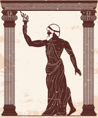 Antik Yunan kahraman.