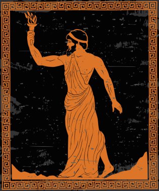 Ancient Greek hero. clipart