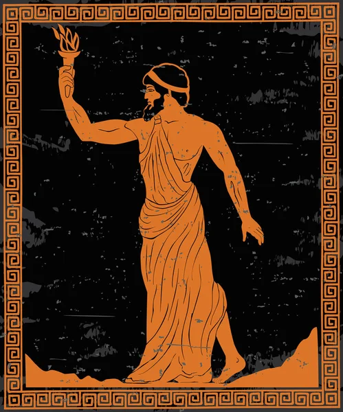 Antik Yunan kahraman. — Stok Vektör