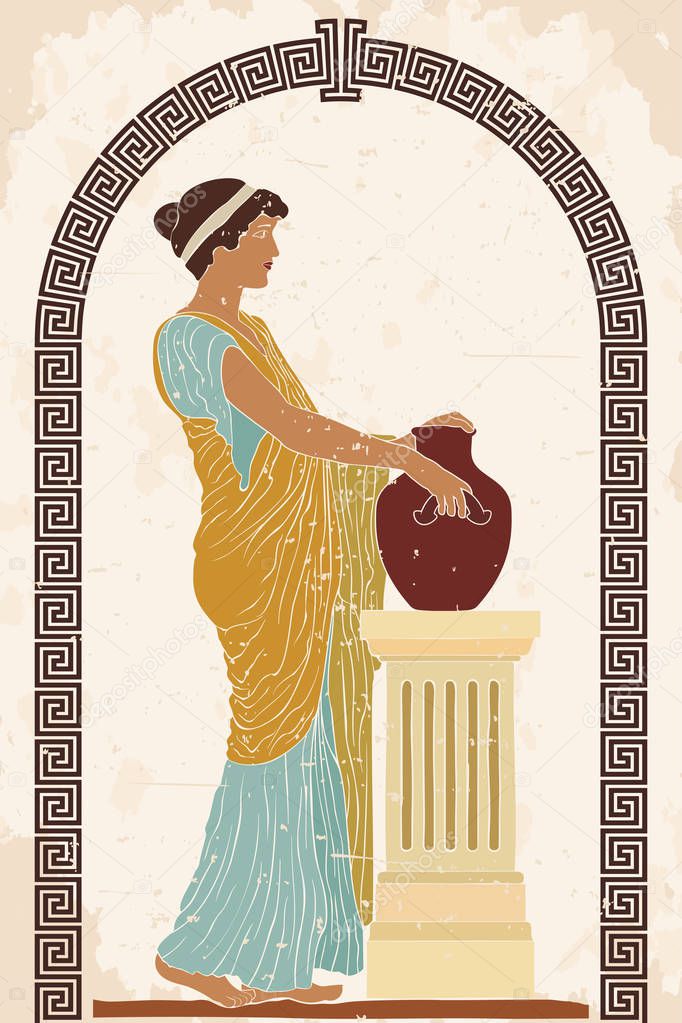 Ancient Greek woman.