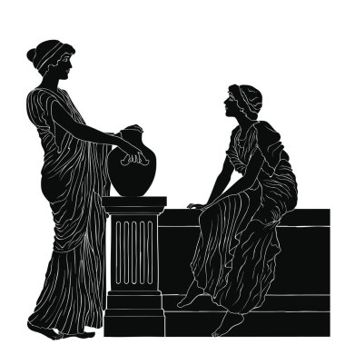 Antik Yunan kadını.