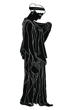 Antik Yunan kadını.