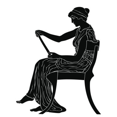 Antik Yunan kadını.