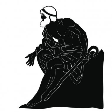 Antik Yunan yaşlı adam.