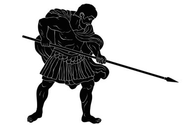 Antik Yunan savaşçı.