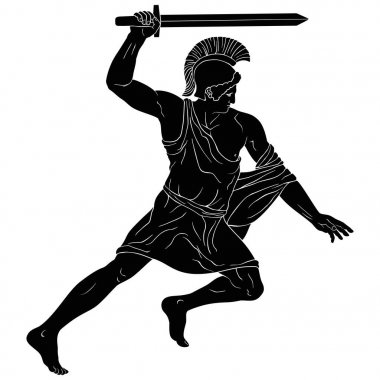 Antik Yunan savaşçı.