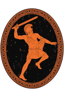 Antik Yunan savaşçı.