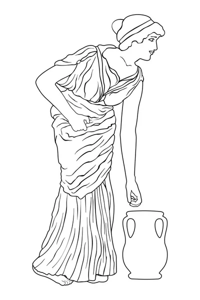 Ancient Greek woman. Royalty Free Stock Illustrations