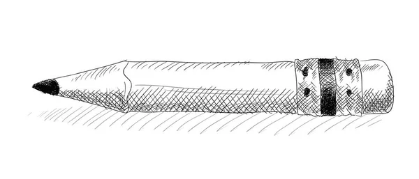Ένα απλό μολύβι με γόμα. — Διανυσματικό Αρχείο