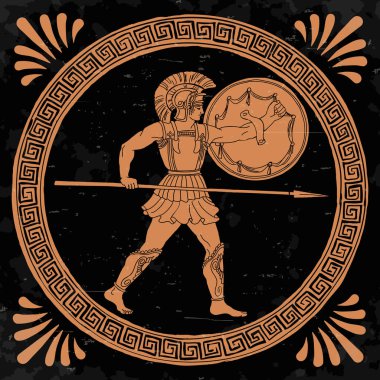 Antik Yunan savaşçı.