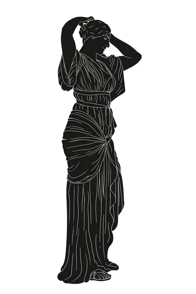 Векторські грецькі жінки. — стоковий вектор